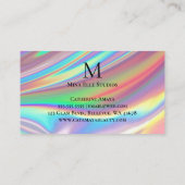 モノグラムフェイクホログラフィックレインボー 名刺 (裏面)
