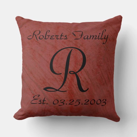 モノグラムフェイク仕上げパターン クッション (正面)