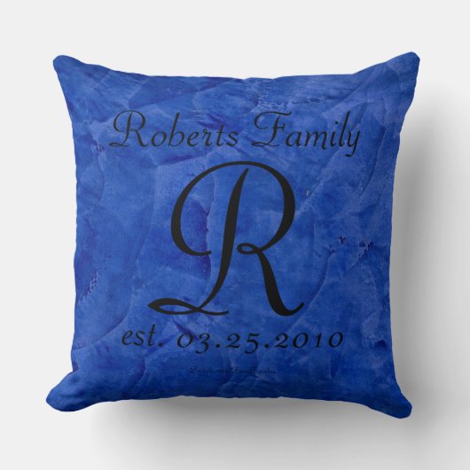 モノグラムフェイク仕上げパターン クッション (正面)