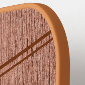 モノグラムフェイク付き木目 ピックルボールラケット (左詳細)