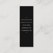 モノグラムフェイク金ゴールドブラシ スキニー名刺 (裏面)