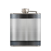 モノグラムフェイク金属ビニール包まれたフラスコ フラスク (裏面)