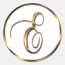 モノグラムフェイクEブロンズ ラウンドシール