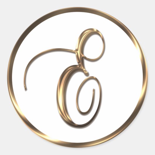 モノグラムフェイクEブロンズ ラウンドシール (正面)