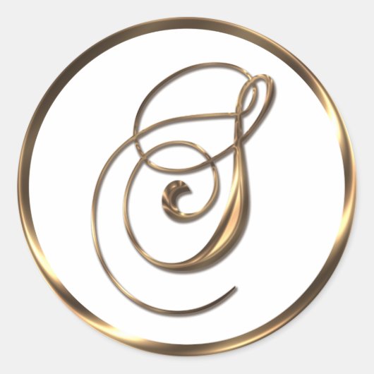 モノグラムフェイクSブロンズ ラウンドシール (正面)