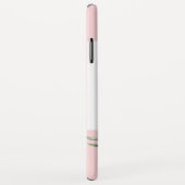 モノグラムフェミニンを持つ熱帯フラミンゴ Case-Mate iPhoneケース (裏面/右)