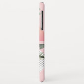 モノグラムフェミニンを持つ熱帯フラミンゴ Case-Mate iPhoneケース (裏面/左)