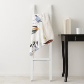 モノグラムフェミニンシック芸術的アートワーク シェルパブランケット (インサイチュ)