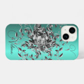 モノグラムフェミニンスエレガントクリプトつる植物Samsung & Samsung iPhoneケース (裏面横)