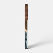 モノグラムフォトカップルの木パーソナライズされたの名前 SAMSUNG GALAXYケース (左側面)