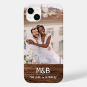 モノグラムフォトカップルウッド名入れ Case-Mate iPhoneケース (裏面)