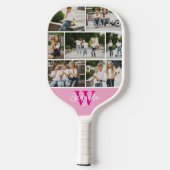 モノグラムフォトコラージュカスタムカラー ピックルボールラケット (裏面)