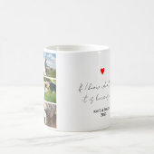 モノグラムフォトコラージュカップルパーソナライズされたギフト コーヒーマグカップ (中央)