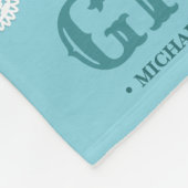 モノグラムフォトコラージュハッピーバースデーおばあちゃん フリースブランケット (角)