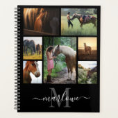 モノグラムフォトコラージュ白黒名 プランナー手帳 (正面)