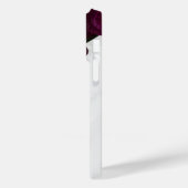 モノグラムフォトモダンフローラ大理石名前をカスタムする Case-Mate iPhoneケース (裏面 / 左)