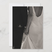 モノグラムフォト付き高級結婚式招待状 招待状 (裏面)