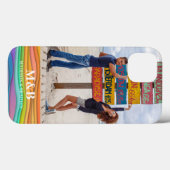 モノグラムフォト名カラフルWaveトレンディーモダン Case-Mate iPhoneケース (裏面 (横))