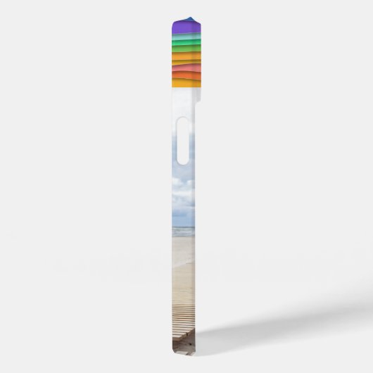 モノグラムフォト名カラフルWaveトレンディーモダン Case-Mate iPhoneケース (裏面 / 右)