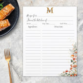 モノグラムフォレストキノコフローラレシピインサート