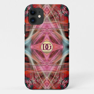 モノグラムフラクタルダイヤモンドカスタムドリームiPhone 5 iPhone 11 ケース