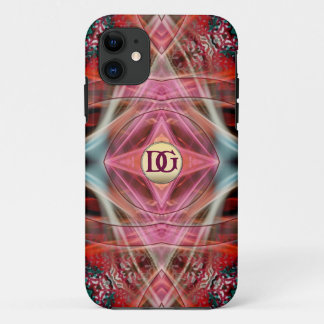モノグラムフラクタルダイヤモンドカスタムドリームiPhone 5 iPhone 11 ケース