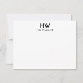 モノグラムフラットノートカード ノートカード (正面)