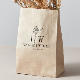 モノグラムフラワーカスタムウェディングバッグ ラバースタンプ