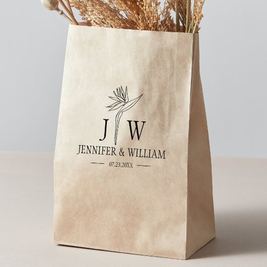 モノグラムフラワーカスタムウェディングバッグ ラバースタンプ