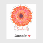 モノグラムフラワー美しい シール (シート)