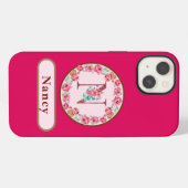 モノグラムフラワー iPhoneケース (裏面横)