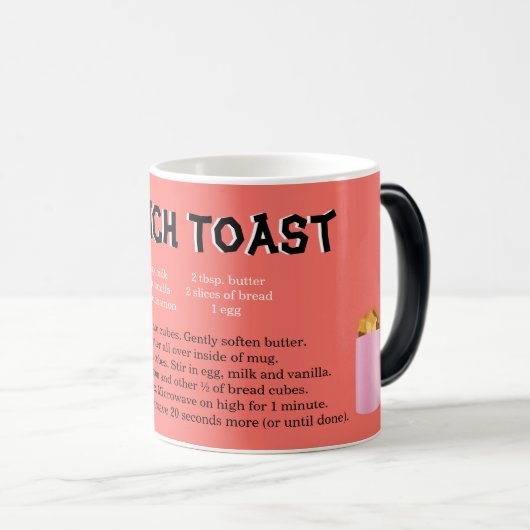 モノグラムフランスのトーストレシピアメージングマグ モーフィングマグカップ (正面右)