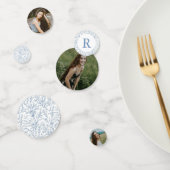 モノグラムフランスのフローラバルミツワー写真紙吹雪 コンフェッティ (グループ)