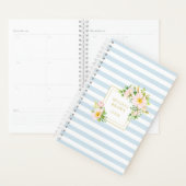 モノグラムフローラシックパステルブルーストライプセメンズスモール プランナー手帳 (ディスプレー)