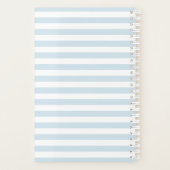 モノグラムフローラシックパステルブルーストライプセメンズスモール プランナー手帳 (裏面)