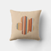 モノグラムフローラストライプレトロ70sボホオレンジクリーム ランバークッション (裏面)