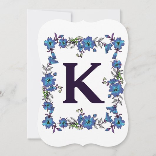 モノグラムフローラノートカード (正面)