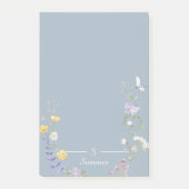 モノグラムフローラバタフライボタニカルコテージコア ポストイット (正面)