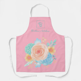 モノグラムフローラバラピンク エプロン