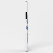 モノグラムフローラルウォーター色水洗ブルーホワイトスクリプト Case-Mate iPhoneケース (裏面/右)