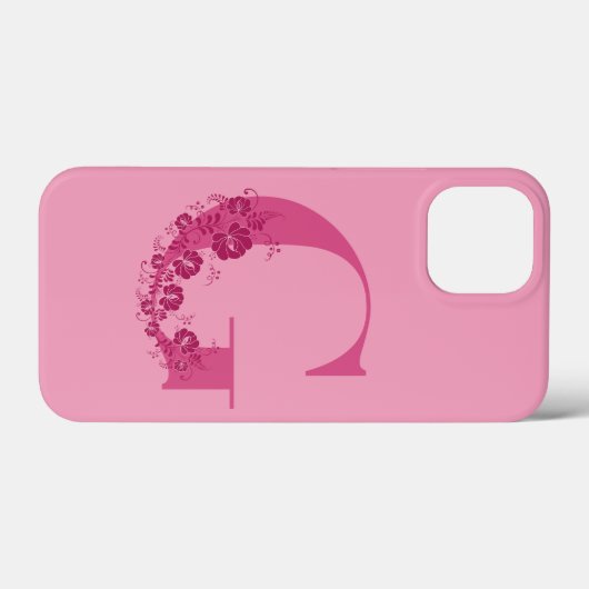 モノグラムフローラレターG iPhoneケース Case-Mate iPhoneケース (裏面 (横))