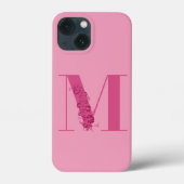 モノグラムフローラレターM iPhoneケース Case-Mate iPhoneケース (裏面)