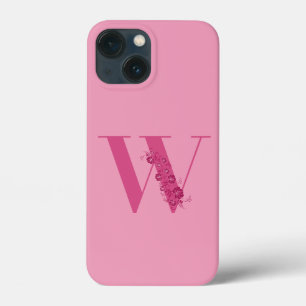 モノグラムフローラレターW iPhoneケース iPhone 13 Miniケース