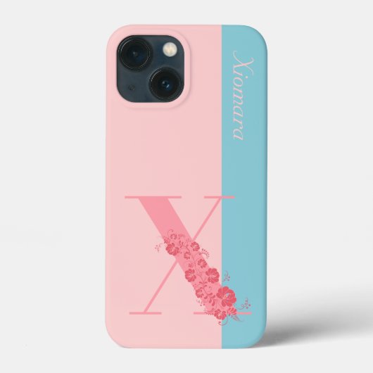 モノグラムフローラレターX iPhoneケース Case-Mate iPhoneケース (裏面)