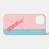 モノグラムフローラレターX iPhoneケース Case-Mate iPhoneケース (裏面 (横))