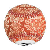 モノグラムフローラヴィンテージの壁紙の背景 野球ボール (裏面)