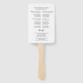 モノグラムフローラ結婚式 プログラムハンドファン ハンドファン (裏面)