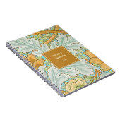 モノグラムフローラ緑色植物黄グリーン ノートブック (右側)