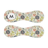 モノグラムフローラ背景 野球ボール (パネル)