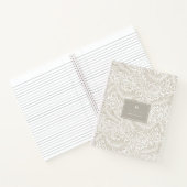 モノグラムフローラ葉ウィリアムモリスエレガント ノートブック (内部)